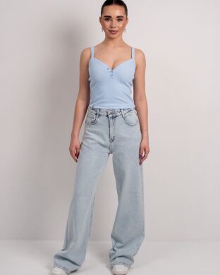 Джинси зі стразами для дівчинки Арелін SUZIE, Блакитний, 152