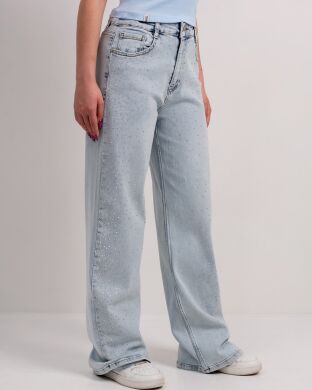 Джинси зі стразами для дівчинки Арелін SUZIE, Блакитний, 152