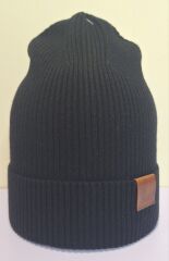 Шапка демісезонна для хлопчика Лінкольн ELF-KIDS, Чорний, 54