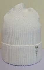 Шапка демісезонна для дівчинки Есме ELF-KIDS, Молочний, 52