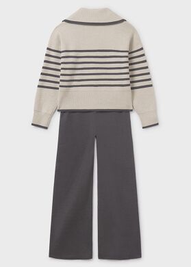 Костюм для девочки из трикотажа для девочки Mayoral, Серый, 128
