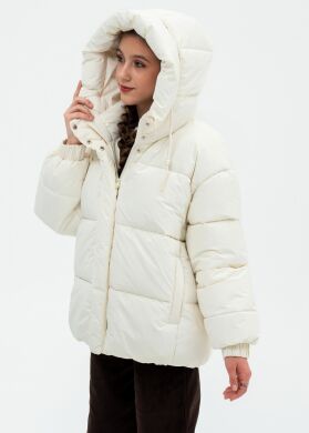Куртка зимняя для девочки Anita Nestta, Молочний, 158