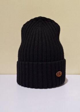 Шапка зимняя для мальчика Илон ELF-KIDS, Черный, 54