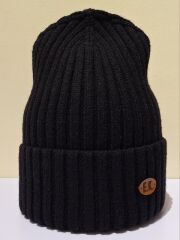 Шапка зимова для хлопчика Ілон ELF-KIDS, Чорний, 54