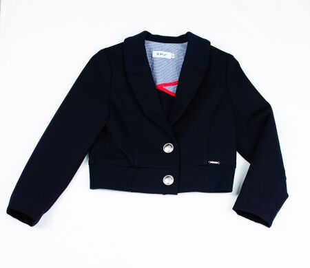 Піджак для дічинки укорочений, Синій, 146