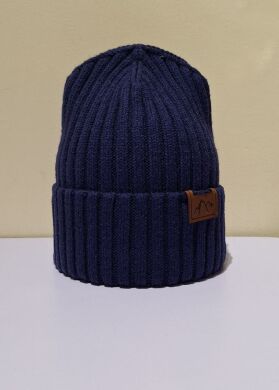 Шапка зимняя для мальчика Боб ELF-KIDS, Синий, 50