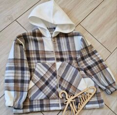 Сорочка флісова для дівчинки MADLEN, Бежевий, 128