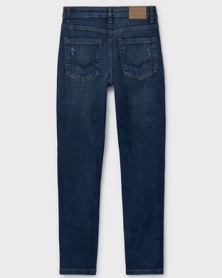 Джинсы для мальчика Mayoral, Испания, Синий, 128