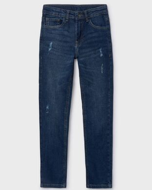 Джинсы для мальчика Mayoral, Испания, Синий, 128