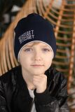 Шапка трикотажна для хлопчика Майкл ELF-KIDS, Синій, 52