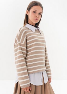 Светр для дівчинки Шерідан SUZIE, Бежевий, 158