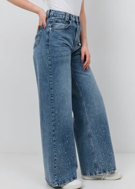 Джинси зі стразами для дівчинки Маліка SUZIE, Синій, 146