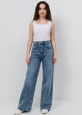 Джинси зі стразами для дівчинки Маліка SUZIE, Синій, 146