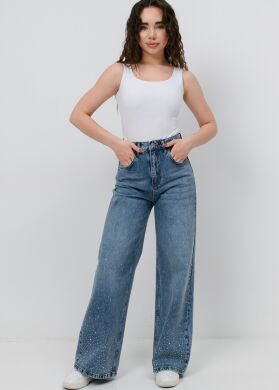 Джинси зі стразами для дівчинки Маліка SUZIE, Синій, 146