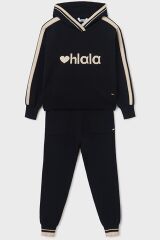 Комплект: брюки,пуловер для девочки Mayoral, Черный, 152