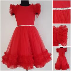 Платье, Красный, 128
