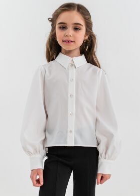 Шкільна блузка для дівчинки Жизель SUZIE, Молочний, 116