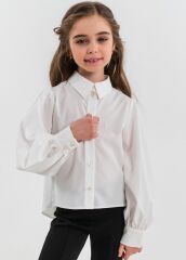 Шкільна блузка для дівчинки Жизель SUZIE, Молочний, 116