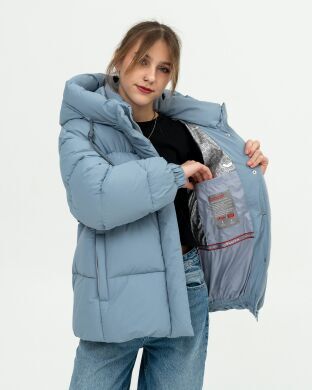 Дитяча куртка зимова для дівчинки блакитна Anita до -25&deg;С Nestta, Блакитний, 146