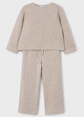 Костюм:штани,пуловер для дівчинки Mayoral, Бежевий, 116