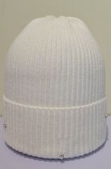 Шапка демісезонна для дівчинки Ясна ELF-KIDS, Молочний, 52