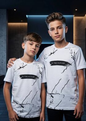 Футболка для хлопчика First Kids, Білий, 128