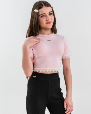 Кроп-топ для девочки Риера SUZIE, Розовый, 128