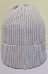 Шапка демісезонна для дівчинки Ясна ELF-KIDS, Сірий, 54