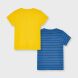 Комплект:футболка 2 шт. для мальчика Mayoral, Жёлтый, 134