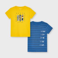 Комплект:футболка 2 шт. для мальчика Mayoral, Жёлтый, 116