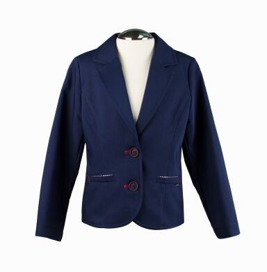Пиджак для девочки, Синий, 134