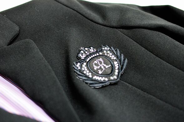 Пиджак школьный для девочки, Черный, 146