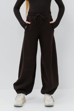 Штани теплі з начосом для дівчинки Беата SUZIE, Шоколадний, 170