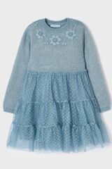 Платье детское Mayoral, Джинсовй, 110