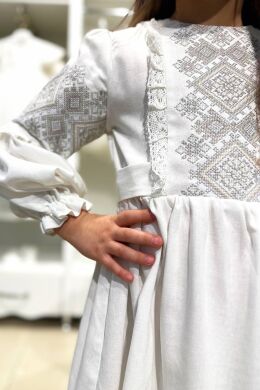 Вишита сукня для дівчинки Тадея Piccolo, Молочний, 128