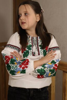 Дитяча вишиванка для дівчинки Марічка Piccolo, Кольоровий, 140