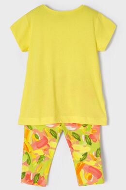 Комплект:легинсы,футболка Mayoral, Жёлтый, 98