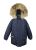 Куртка с натуральным мехом UK STYLE, Синий, 152