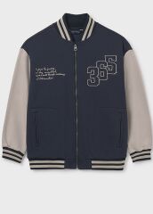 Куртка бомбер для хлопчика Mayoral, Синій, 128