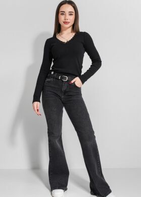 Лонгслив для девочки Лилия SUZIE, Черный, 146