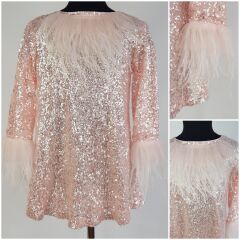 Платье, Розовый, 152