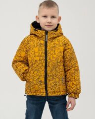 Двостороння демісезонна куртка для хлопчика Danny, Nestta, Жовтий, 116