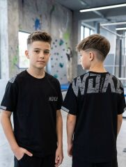 Футболка для хлопчика First Kids, Чорний, 140