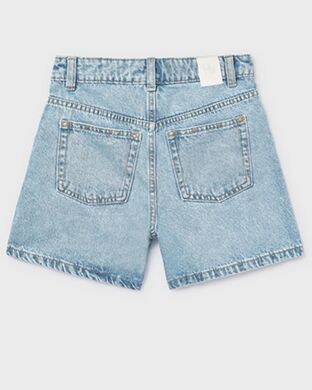 Джинсові шорти для дівчинки Mayoral, Іспанія, Блакитний, 128