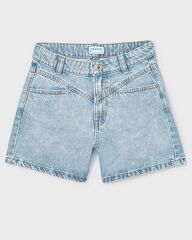 Джинсові шорти для дівчинки Mayoral, Іспанія, Блакитний, 128