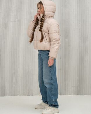 Демисезонная куртка для девочки Ника Nestta, Айворі, 140