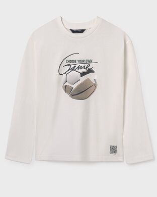 Лонгслив для мальчика Mayoral, Молочний, 128