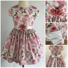 Платье, Розовый, 134