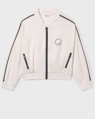 Пуловер для дівчинки Mayoral, Іспанія, Кремовий, 128