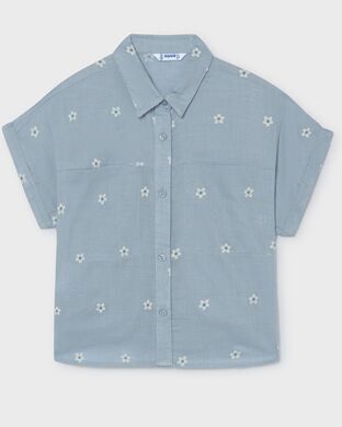 Блуза + топ для дівчинки Mayoral, Іспанія, Блакитний, 128